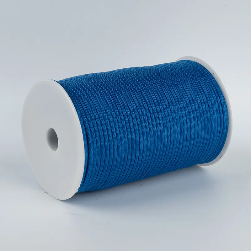 7pramenné jádro 4mm, pevná modrá 550 Polyester Paracord